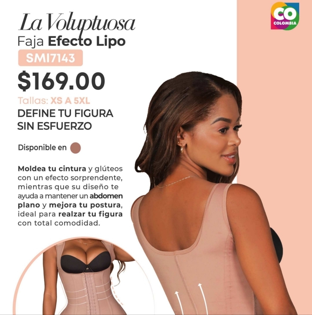 Ultra-Invisible Girdle Fajas Stagmi SMI7143 Voluptuous Instant Lipo Effect $175! - Picture 11 of 17